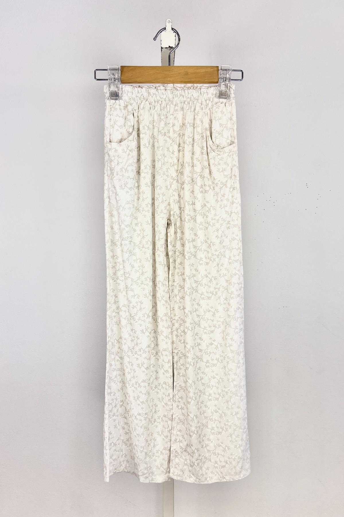 Wide Leg Broek - Floral