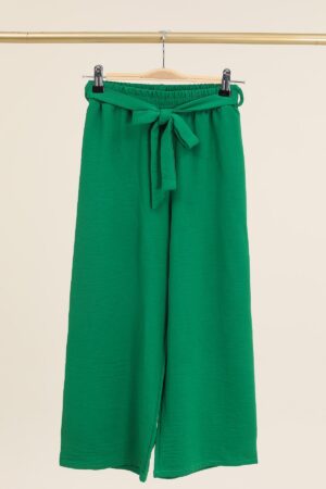 Wide Leg Broek - Green
