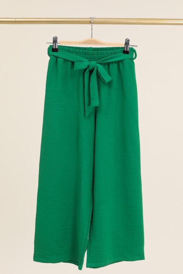 Wide Leg Broek - Green